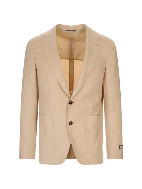 Canali single-breasted patch-pocket blazer