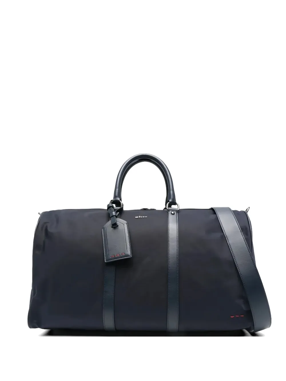 Kiton Gym logo-detail holdall bag - Blu