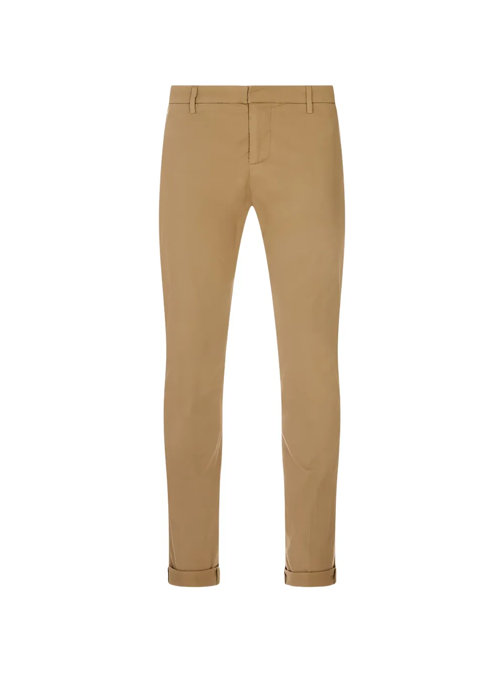 DONDUP logo-plaque slim-fit chino pants - Braun