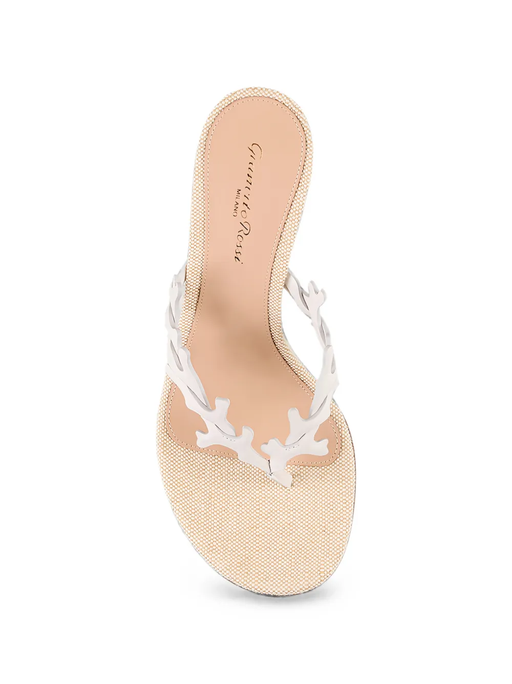 Gianvito Rossi coral-detail thong sandals Beige