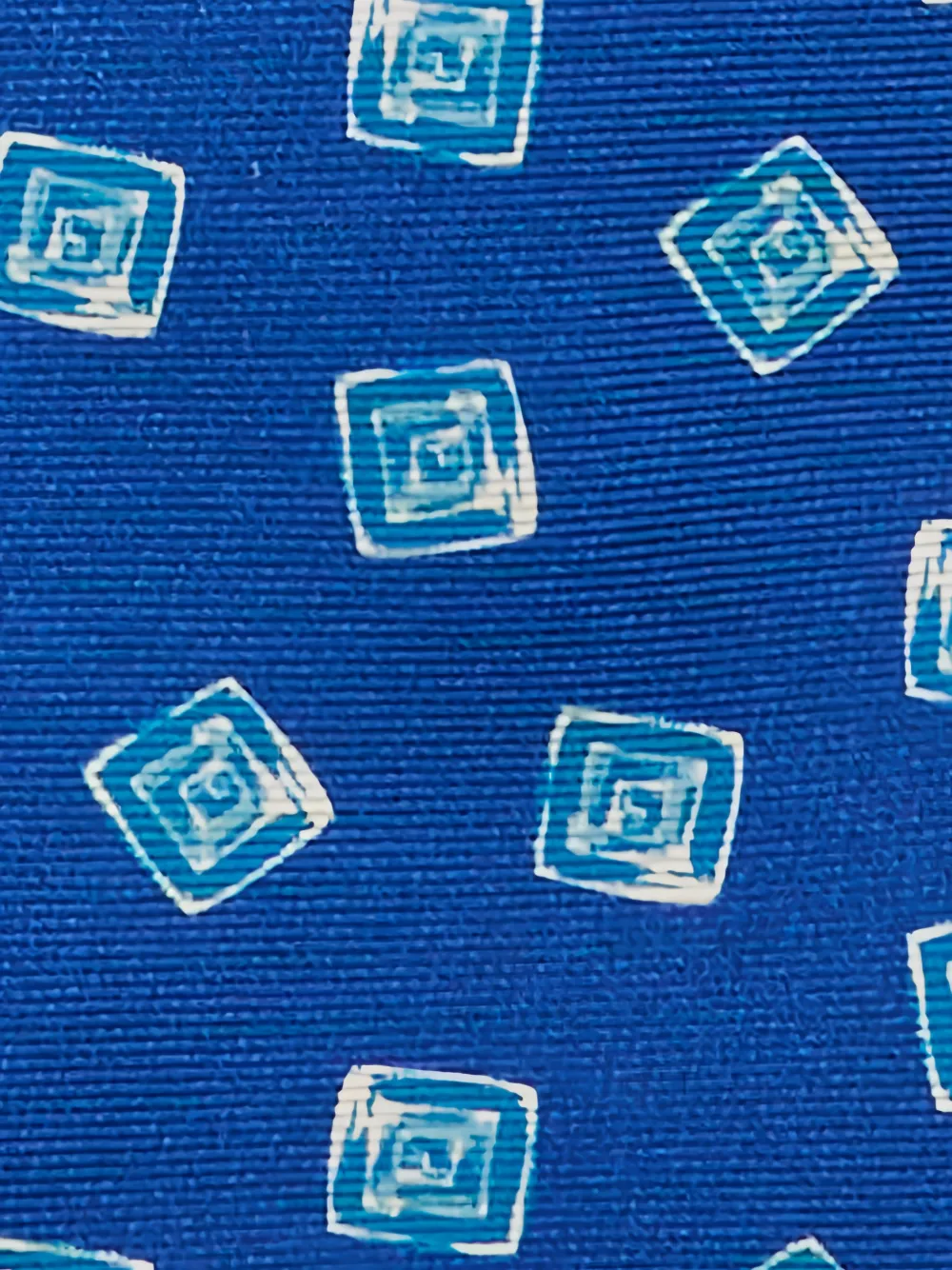 Kiton Stropdas met geometrische print Blauw