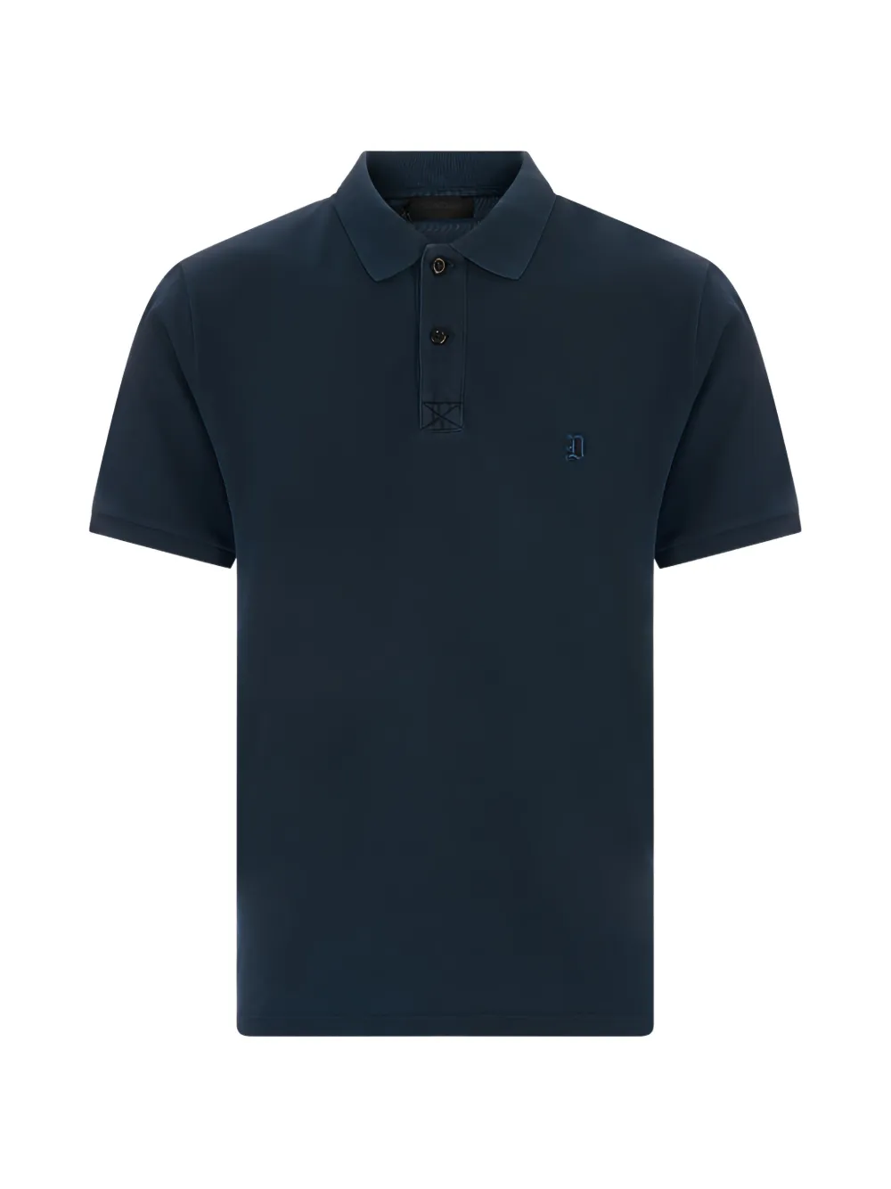 DONDUP embroidered-logo polo shirt - Blu