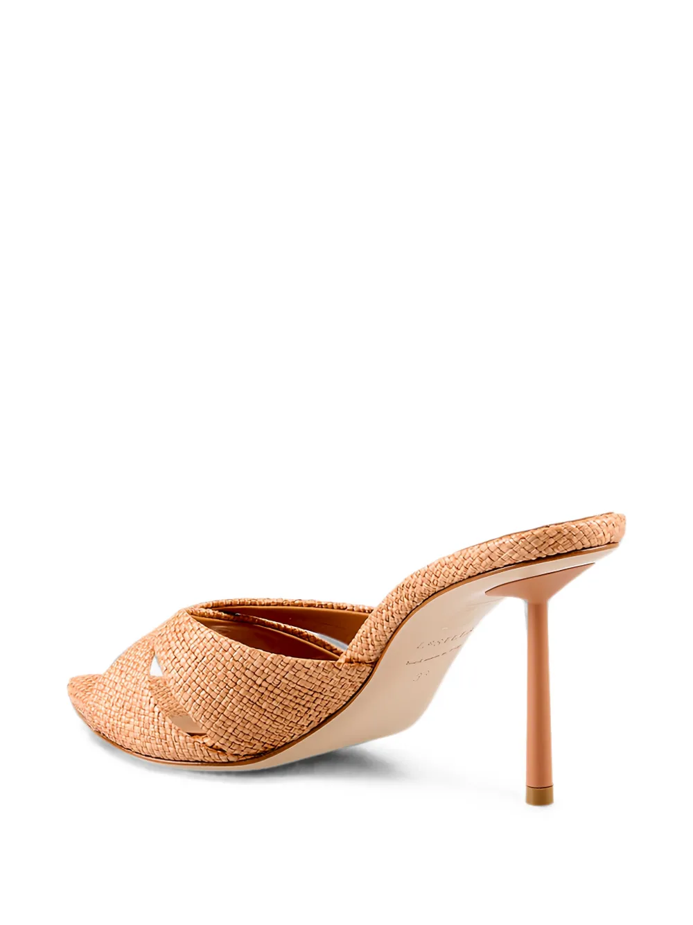 Le Silla Shirley woven crossover heeled sandals Oranje