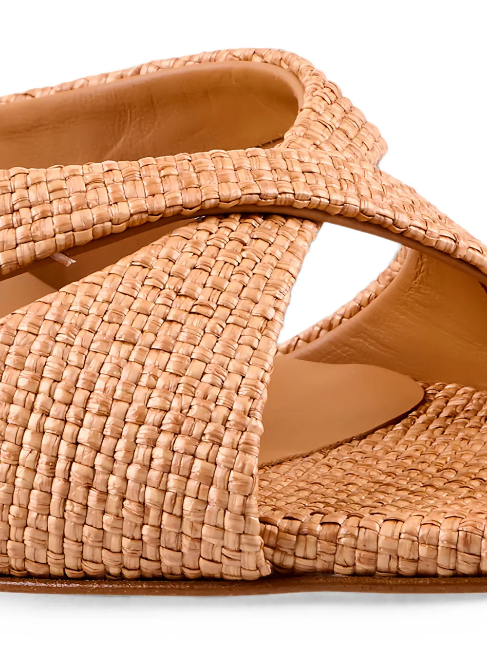 Le Silla Shirley woven crossover heeled sandals Oranje