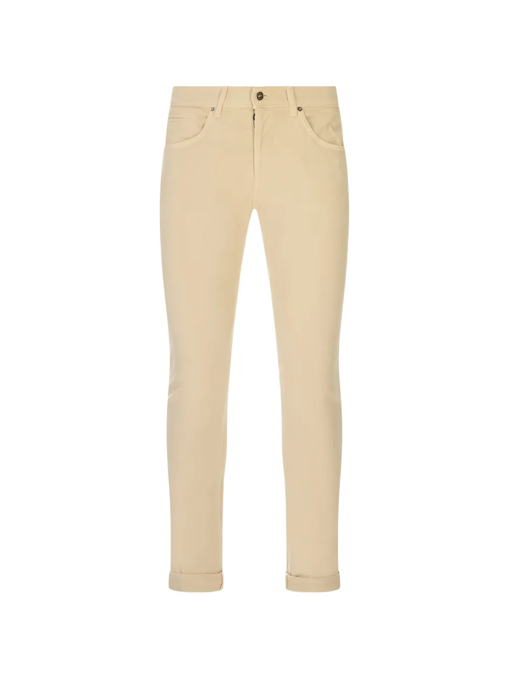 DONDUP logo-plaque trousers - Toni neutri