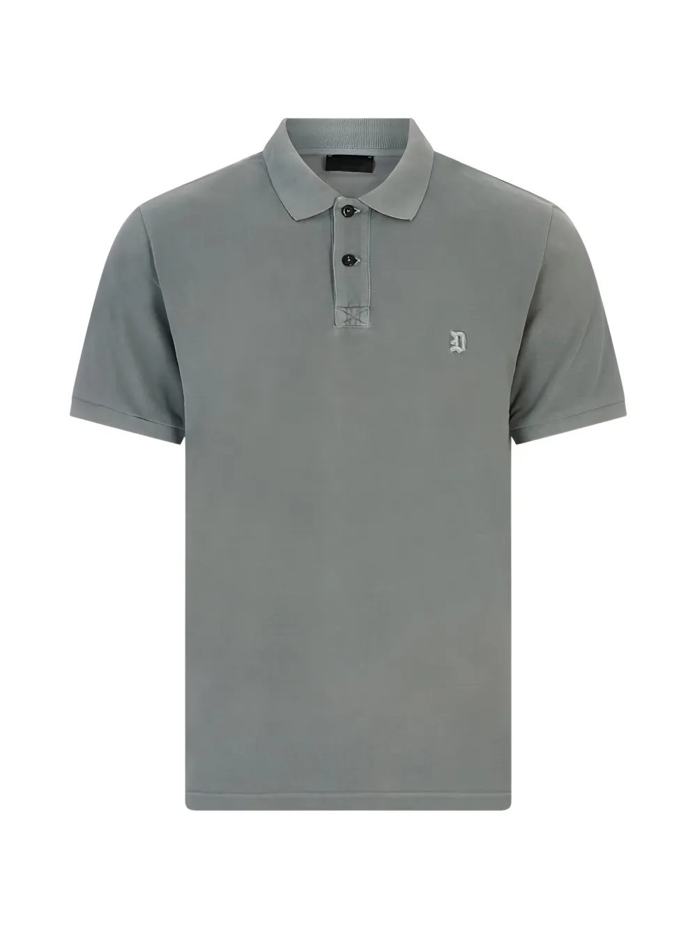 DONDUP logo-embroidered polo shirt - Grigio