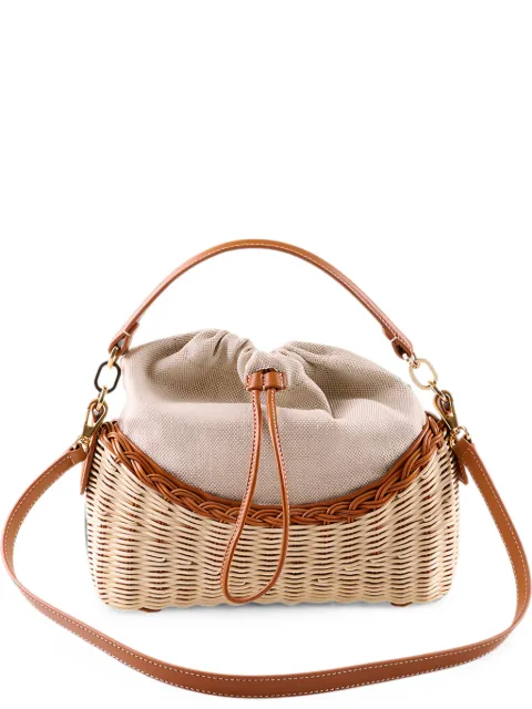 Rodo Adria wicker tote bag