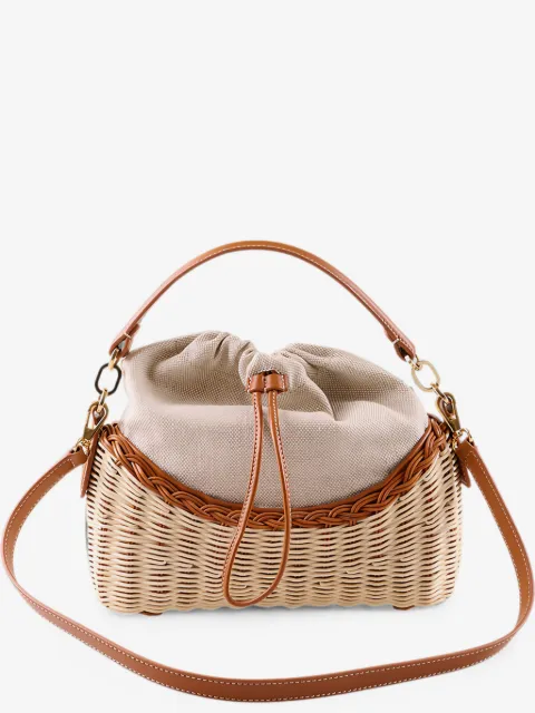 Rodo Adria wicker tote bag