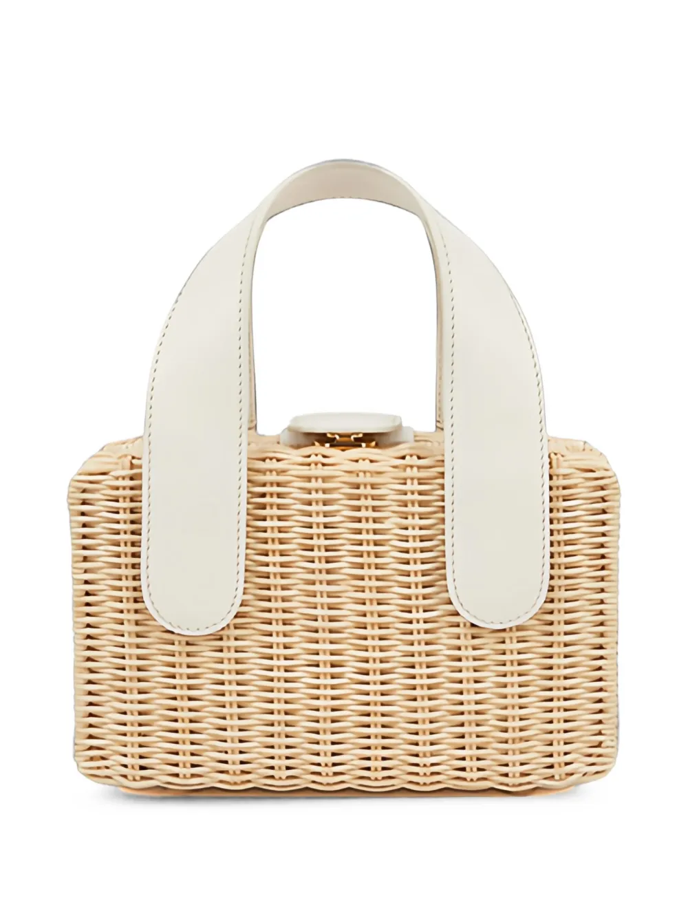 Rodo Laurelle rieten shopper Beige