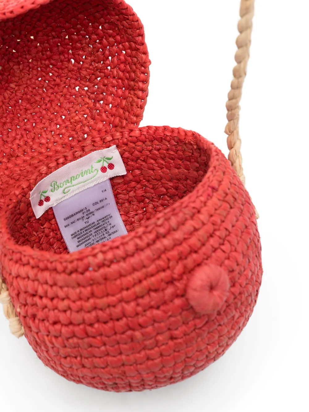 Bonpoint Ronde crossbodytas Rood