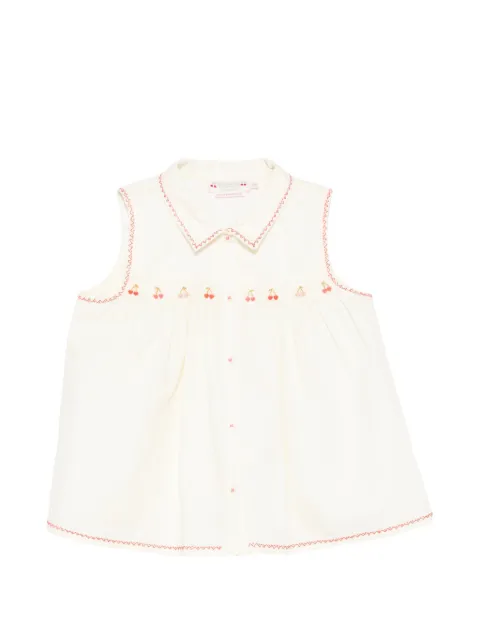 Bonpoint Lexi cherry-embroidered top
