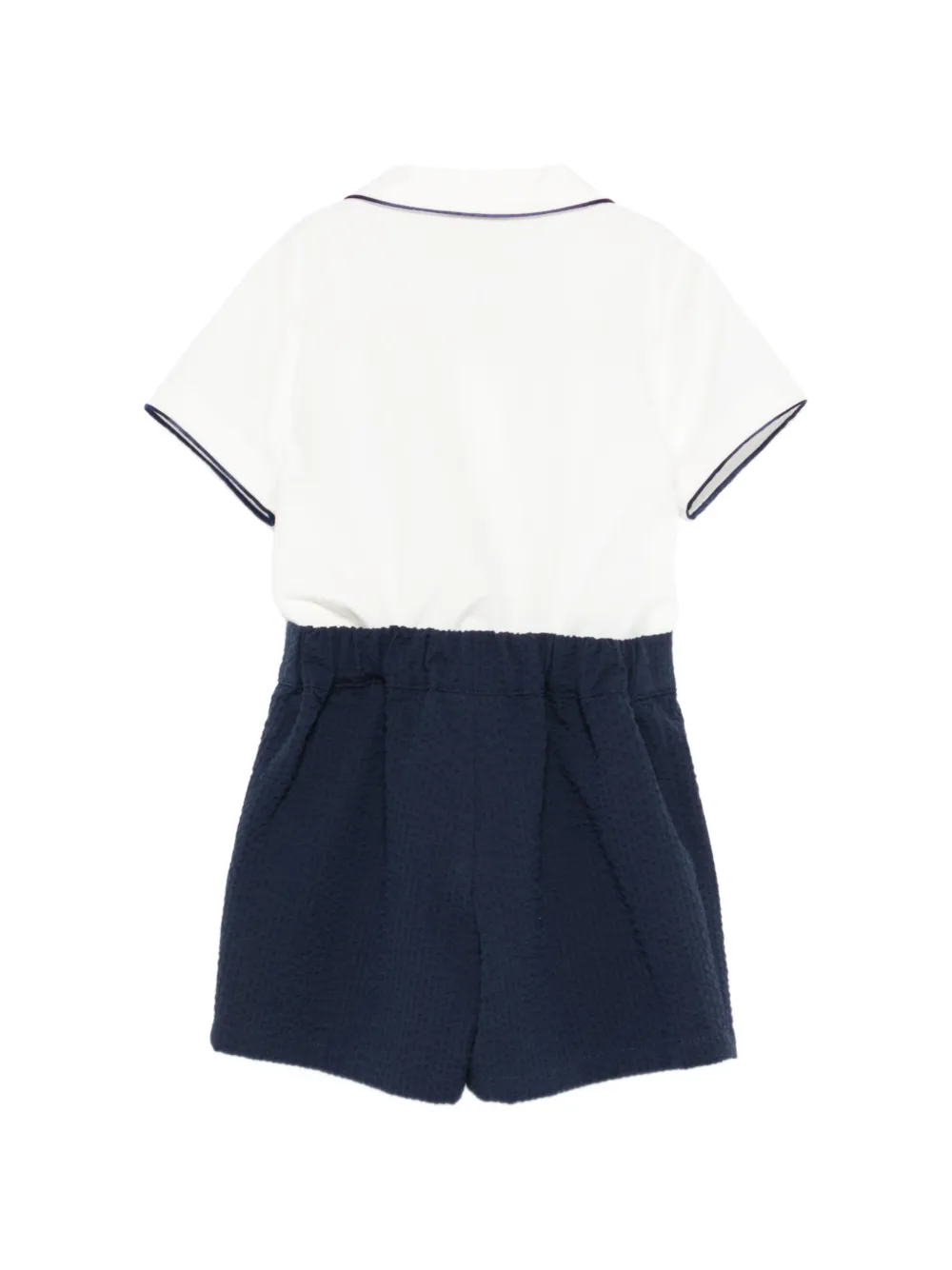 Fendi Kids Top en shorts met logoprint Wit