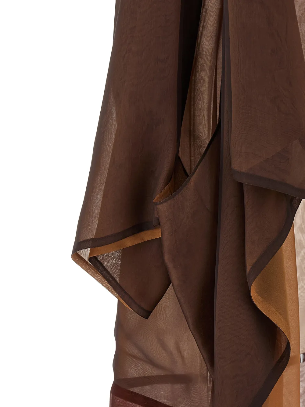 Alberta Ferretti Vest met sjaalkraag Bruin