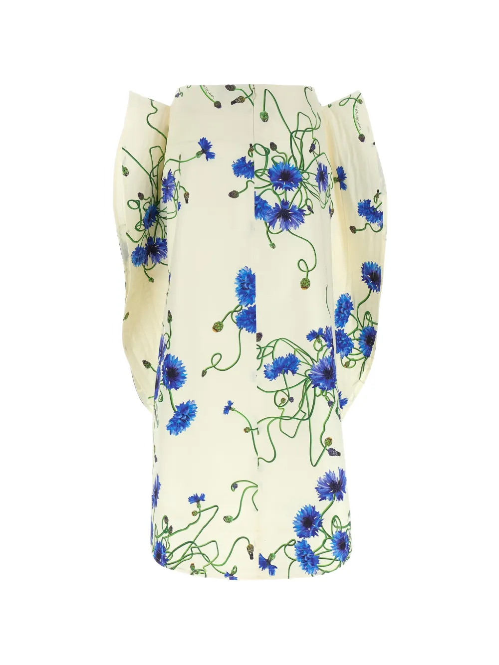 Stella McCartney Midi-rok met bloemenprint en ruches Beige