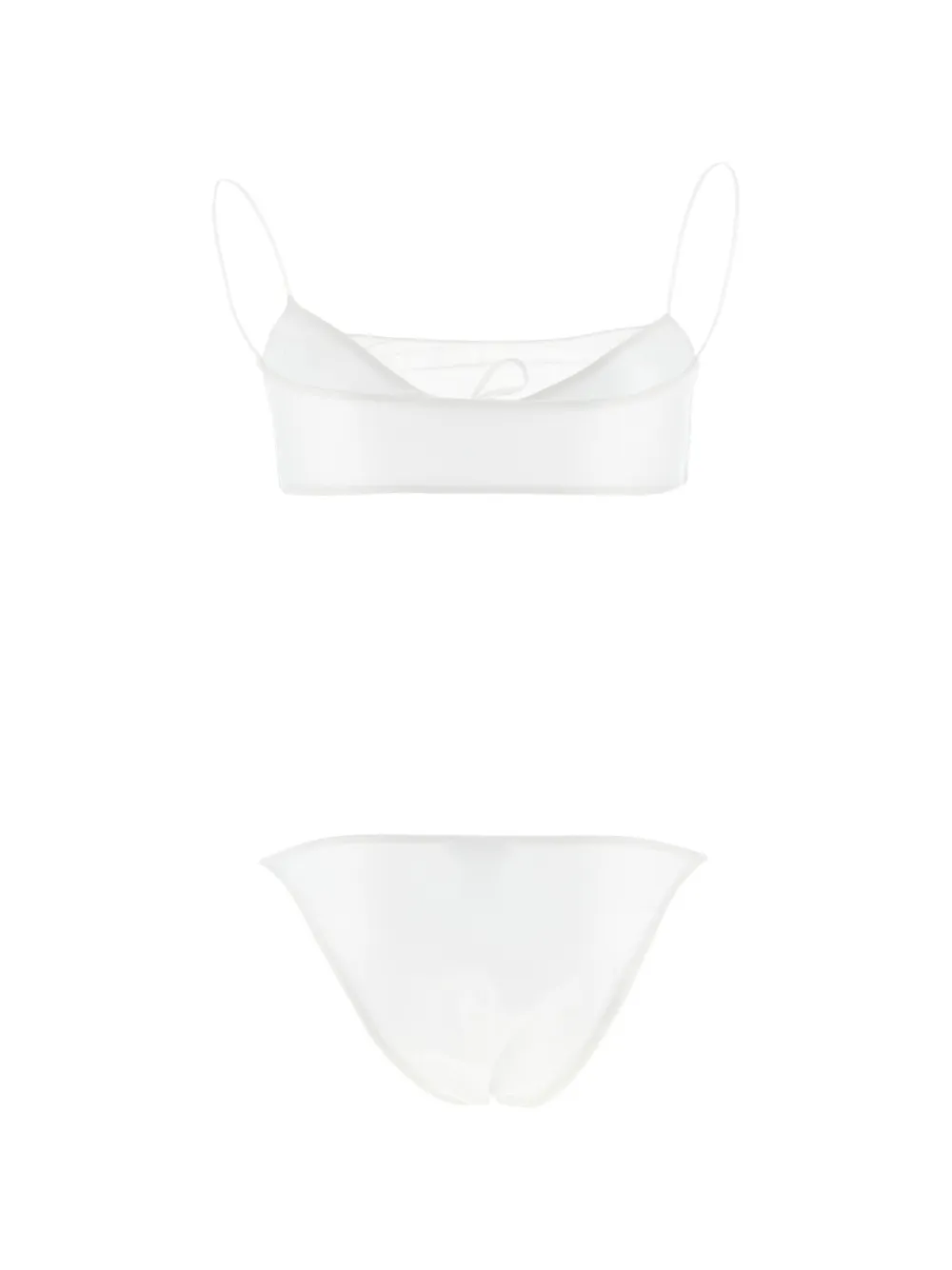 ALLIS BEACHWEAR Sporty Mesh tie-fastening bikini - Bianco