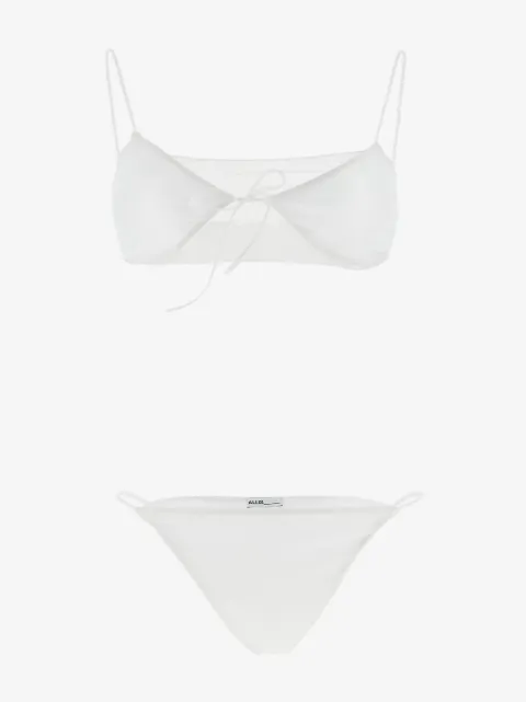 ALLIS BEACHWEAR Sporty Mesh tie-fastening bikini