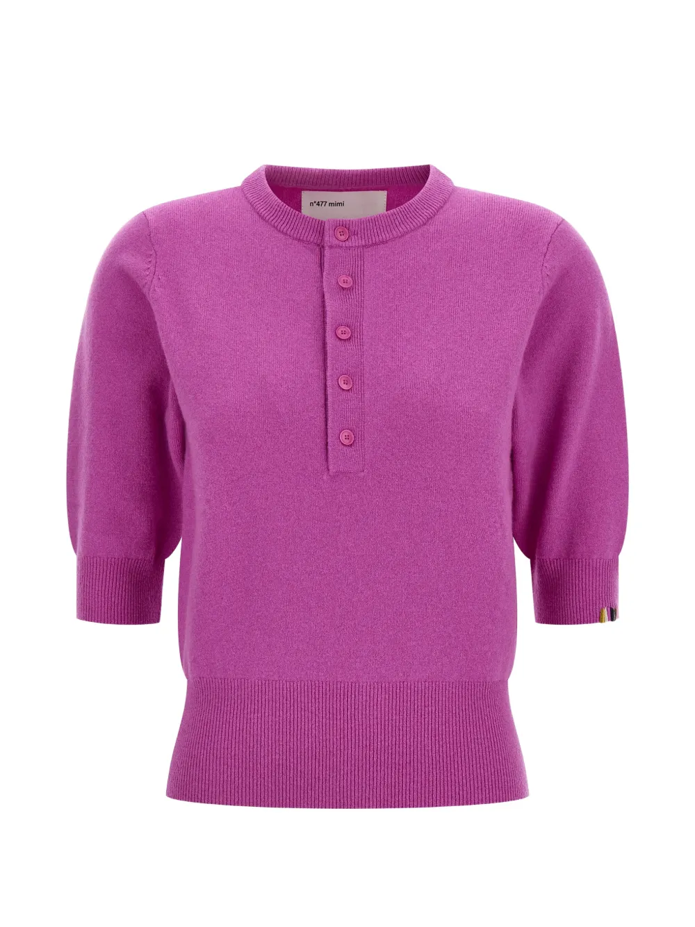 extreme cashmere Nº 447 Mimi short-sleeve sweater - Rosa