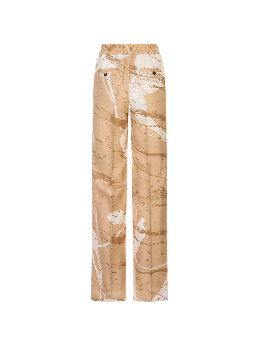 Kiton Broek met trekkoord en verfspatten Beige
