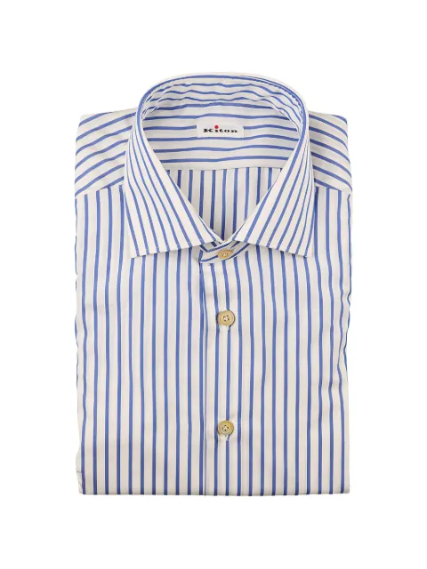 Kiton vertical-stripe shirt