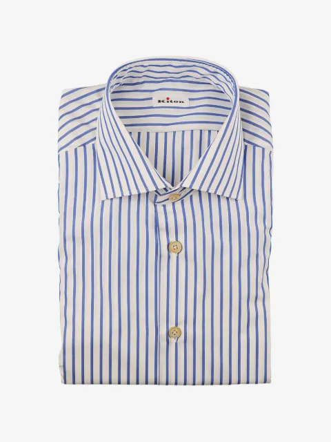 Kiton vertical-stripe shirt