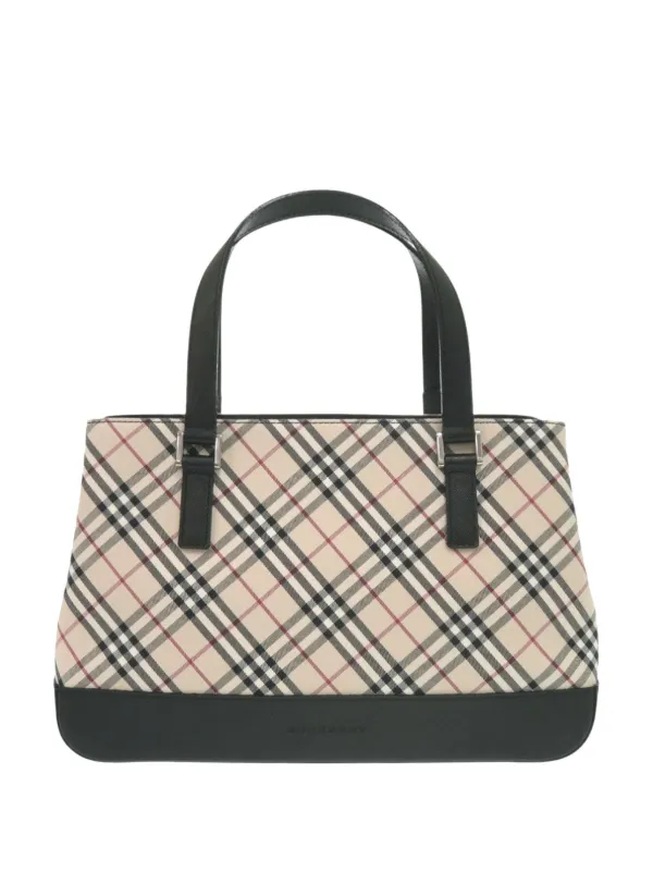 Burberry Pre-Owned 2000-2017 ノバチェック キャンバス トートバッグ