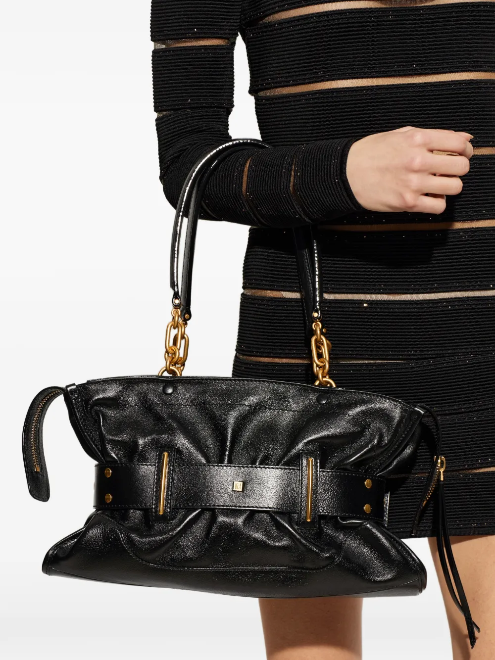 Balmain Anthem tote bag - Nero