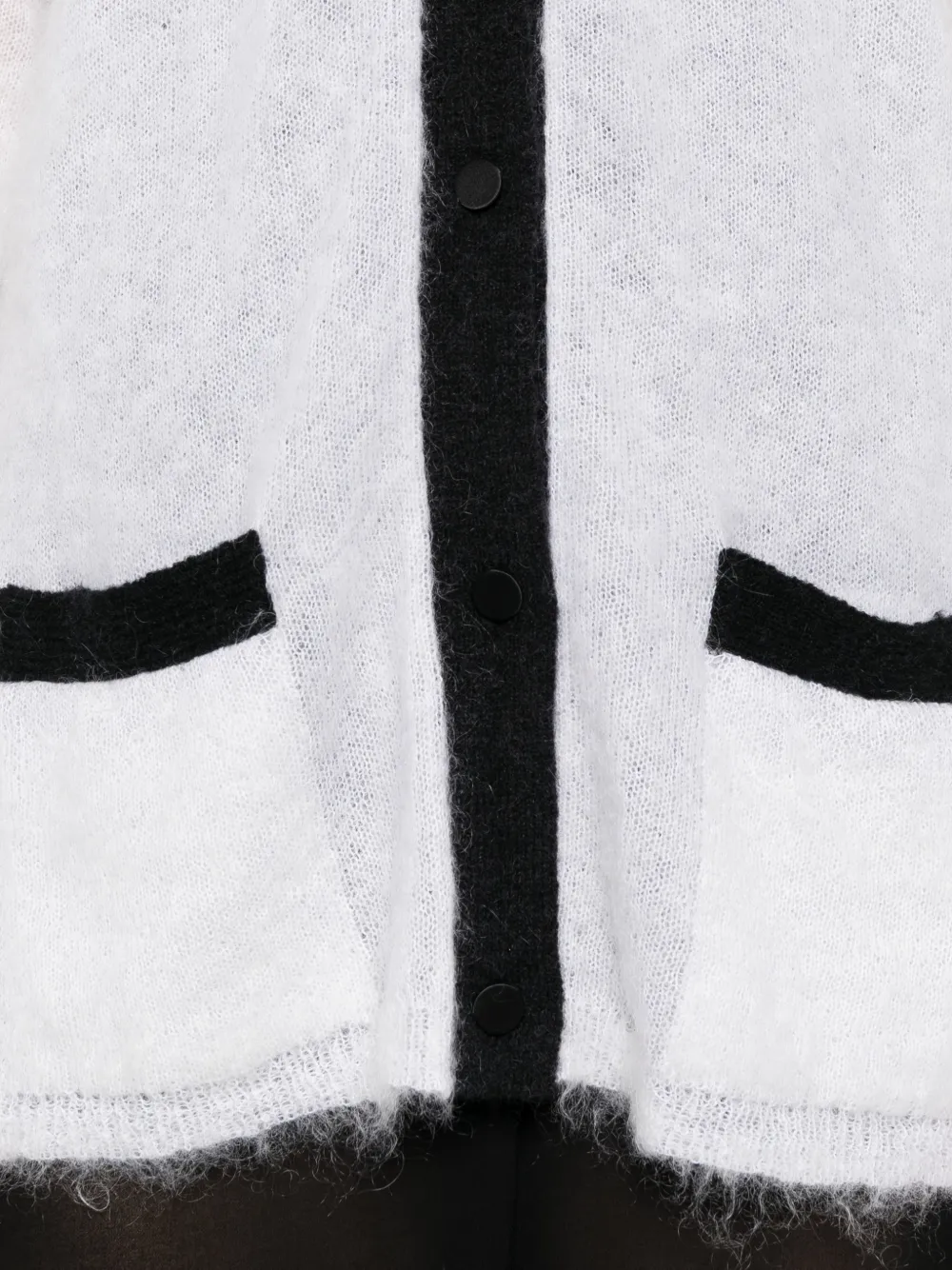 Forte Vest met contrasterende afwerking Wit