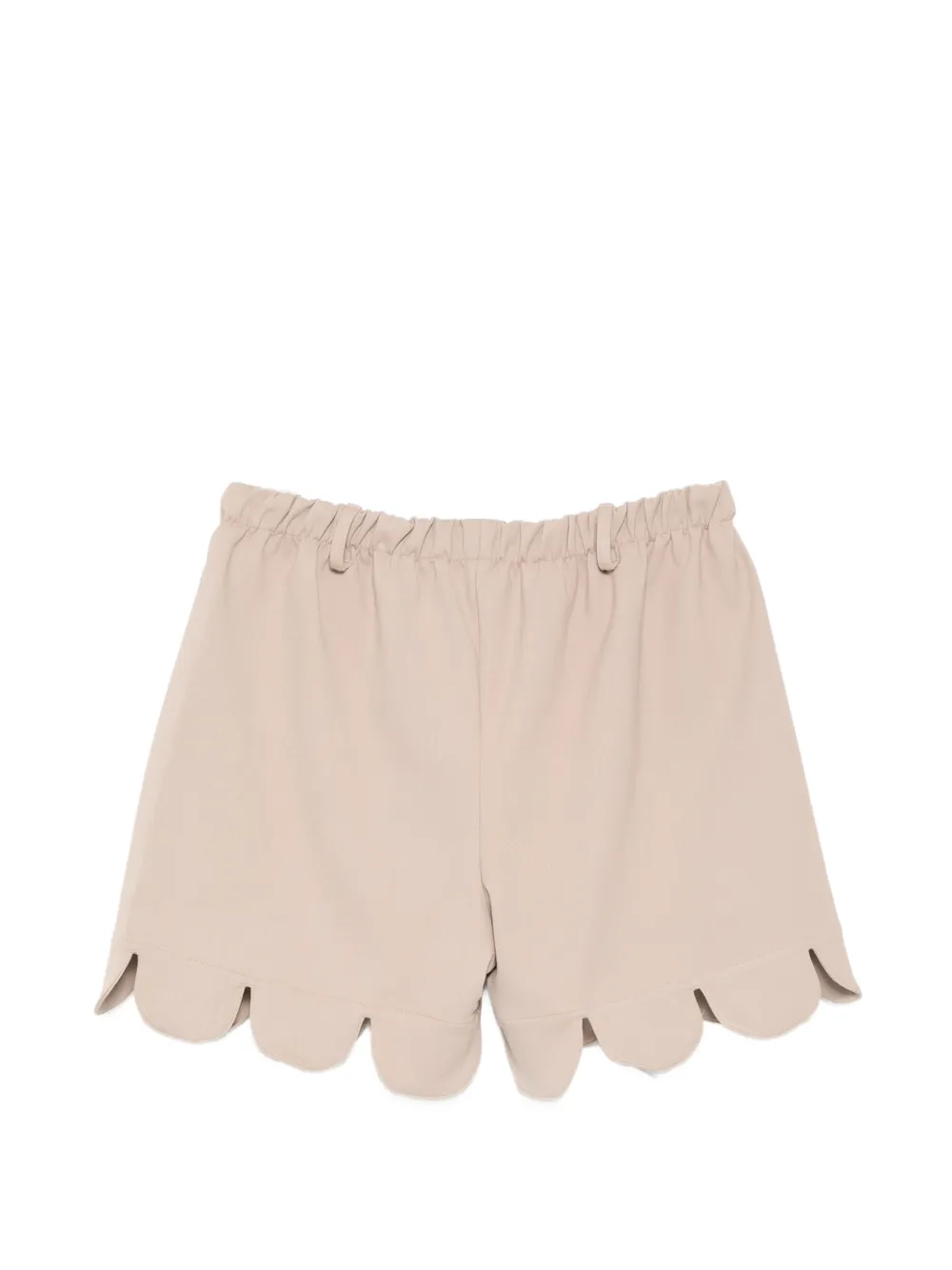 Charles Jeffrey Loverboy Shorts met gewelfde afwerking en logopatch Beige