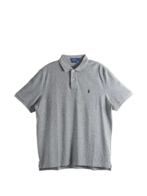 Polo Ralph Lauren Ribbed Polo Shirt | Grey | FARFETCH