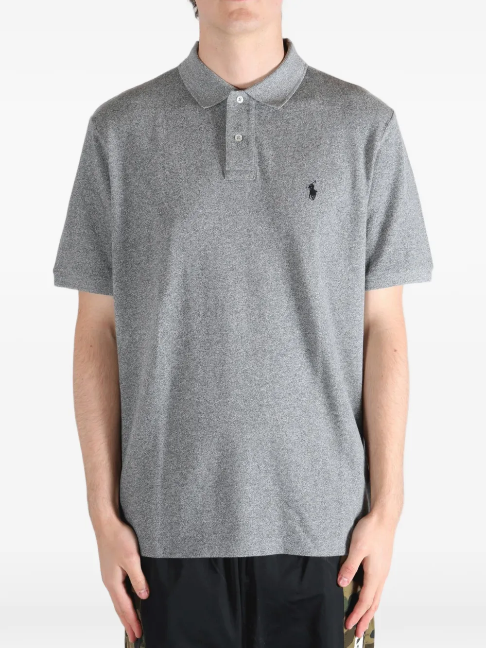 Polo Ralph Lauren Poloshirt met geborduurd logo Grijs