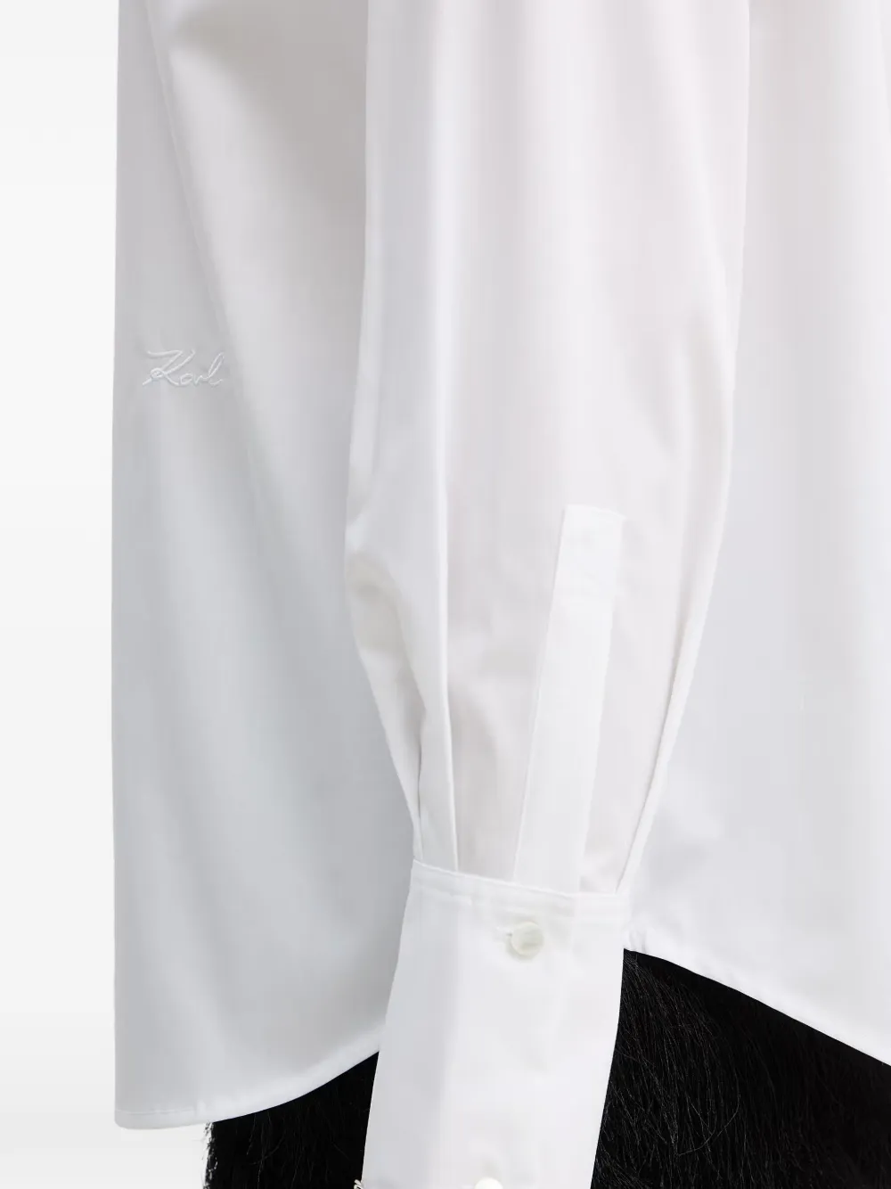 Karl Lagerfeld Blouse met ketting afwerking Wit