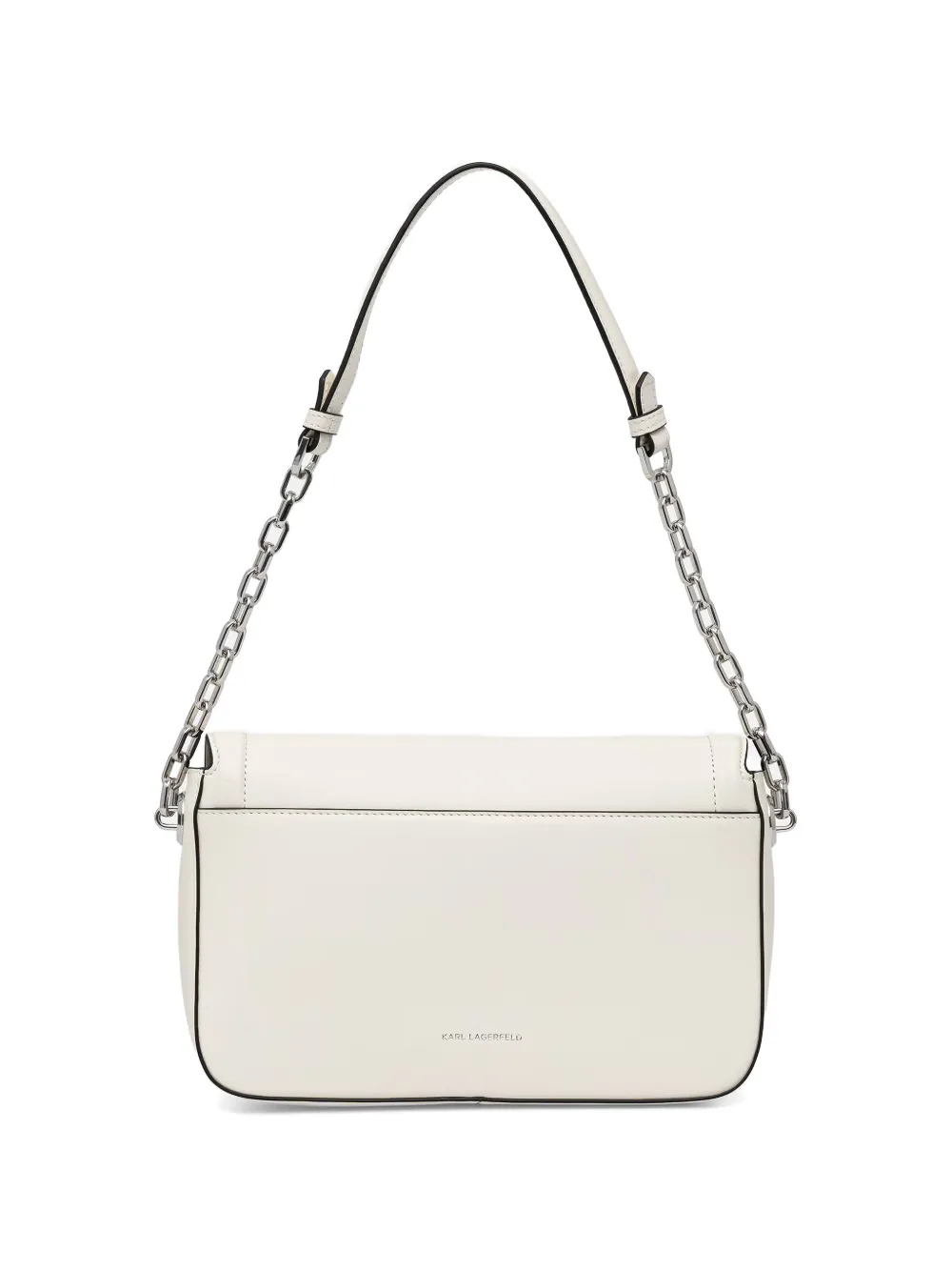 Karl Lagerfeld K-Autograph schoudertas met schakelketting Wit