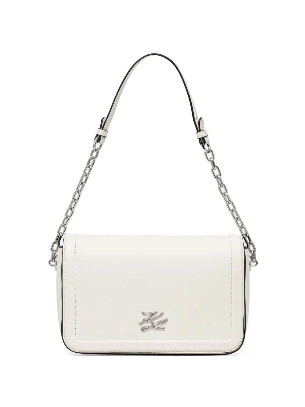 Karl Lagerfeld K-Autograph chain-link shoulder bag - Bianco