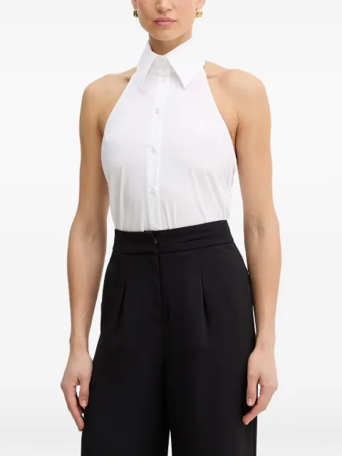 Karl Lagerfeld Top con scollo all'americana