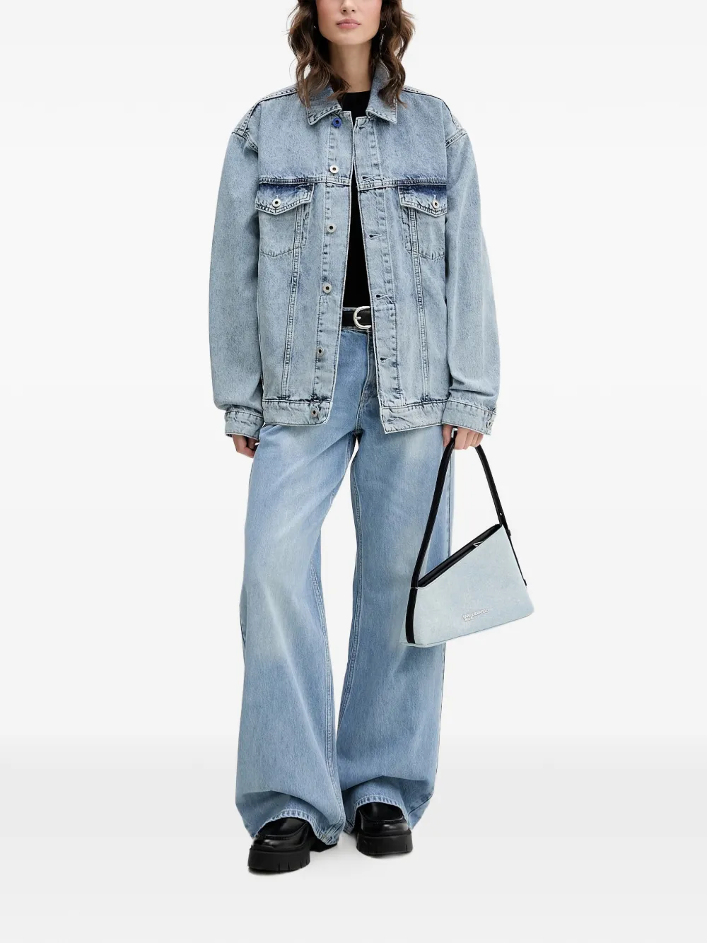 Karl Lagerfeld Jeans Denim jack Blauw