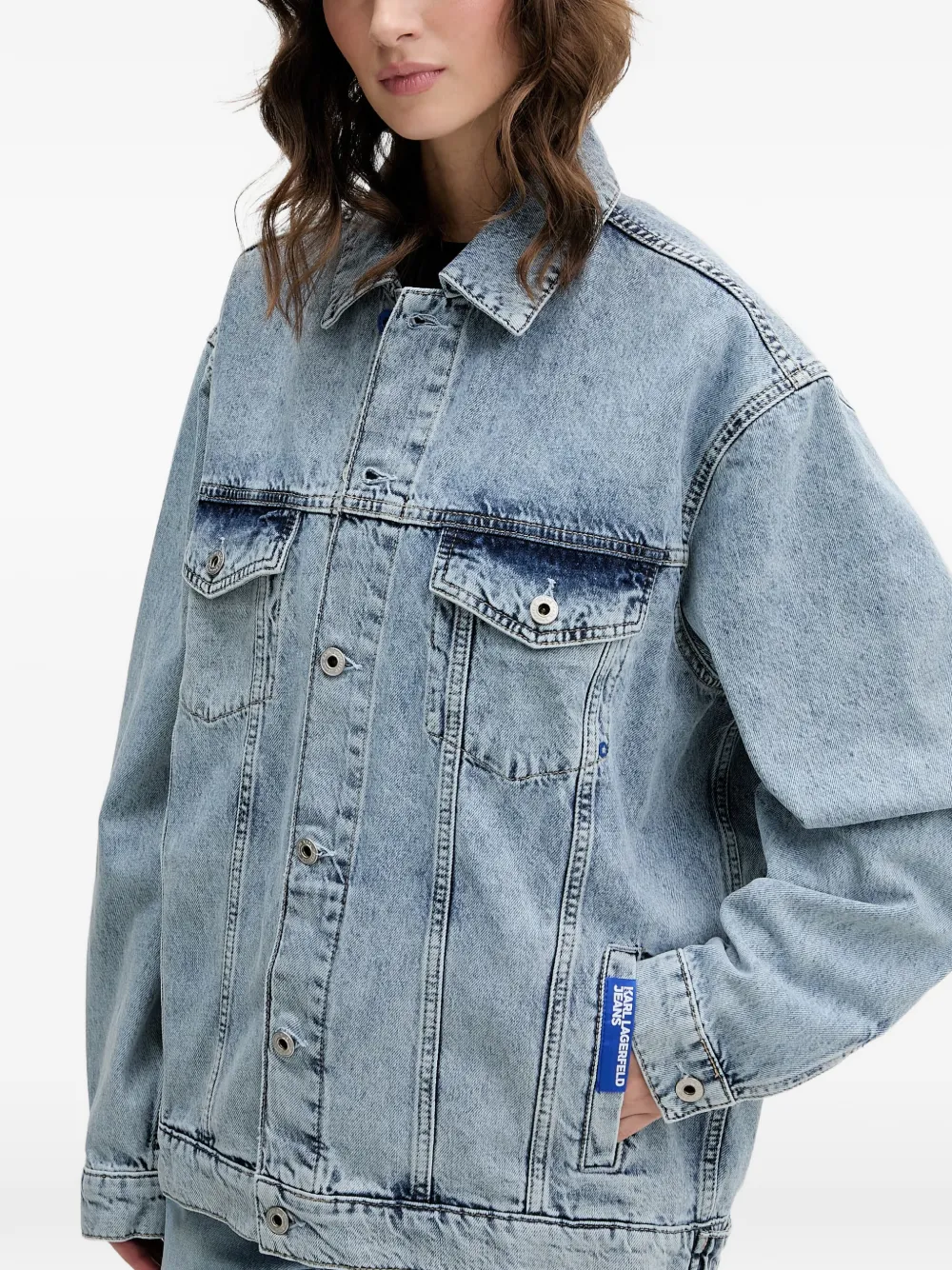 Karl Lagerfeld Jeans Denim jack Blauw