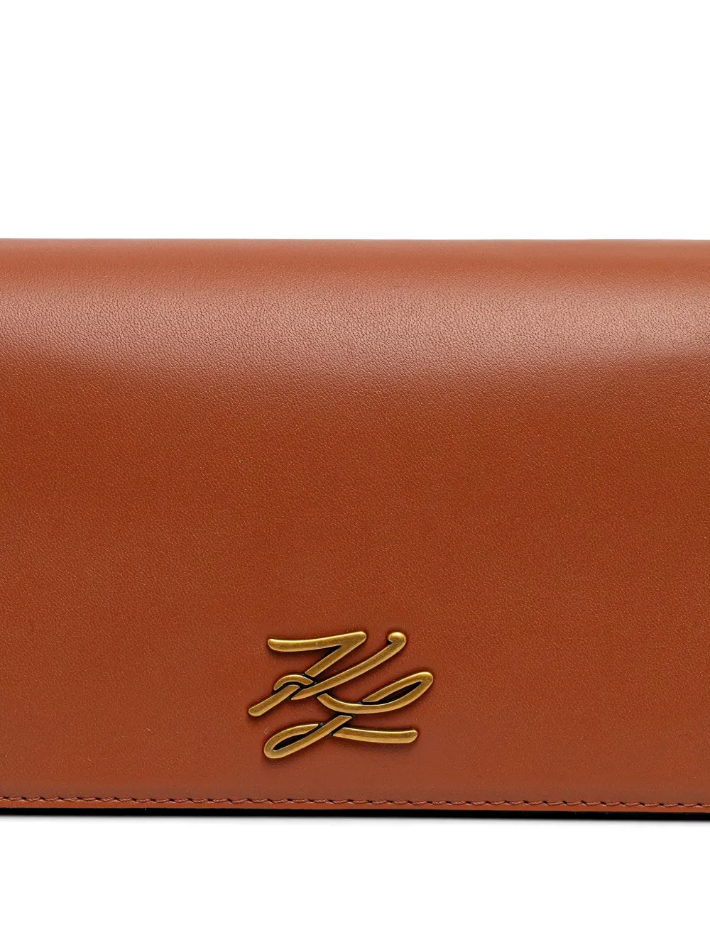 Karl Lagerfeld K Autograph crossbodytas met logo-plakkaat Bruin