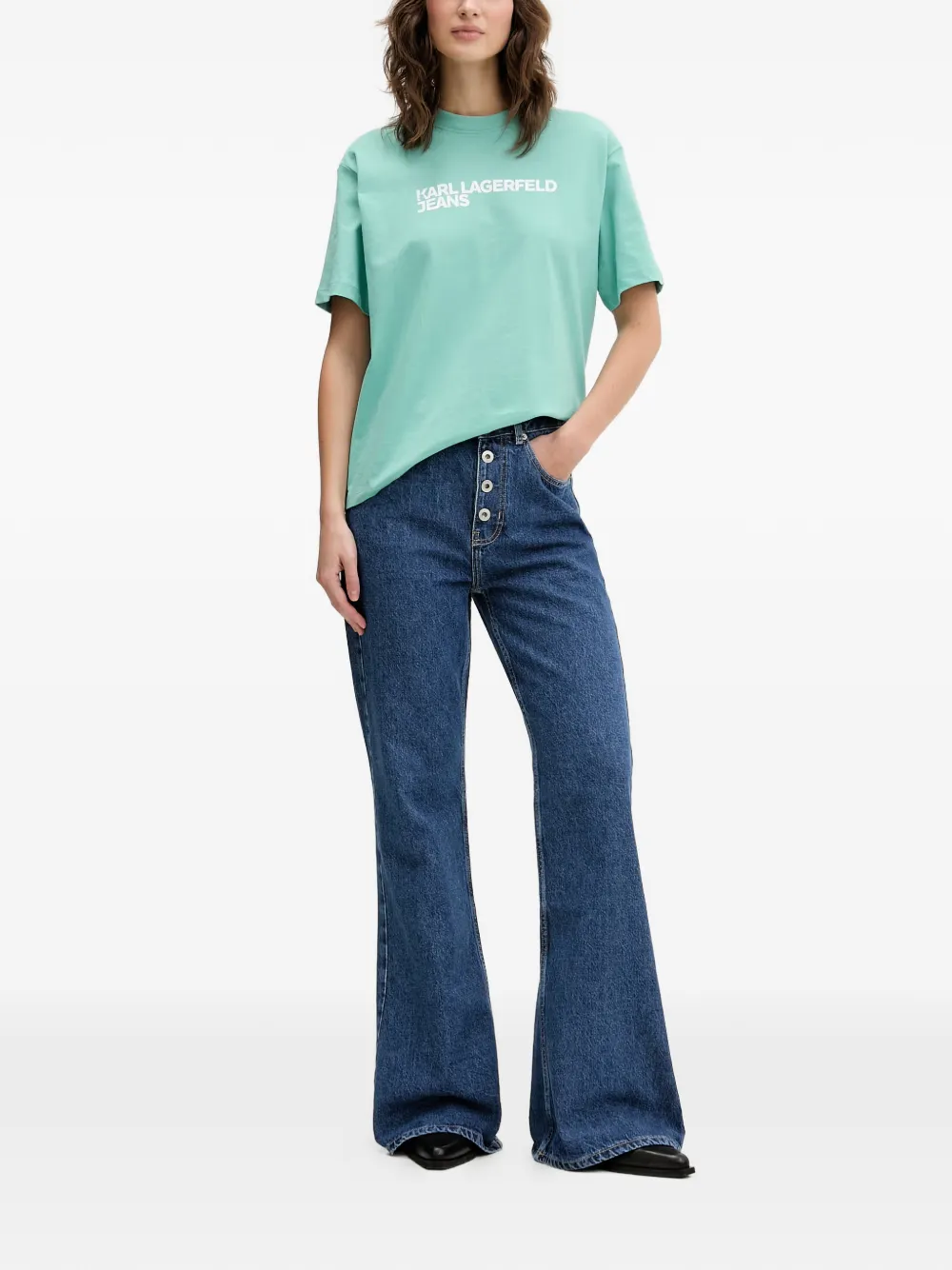 Karl Lagerfeld Jeans Flared jeans Blauw