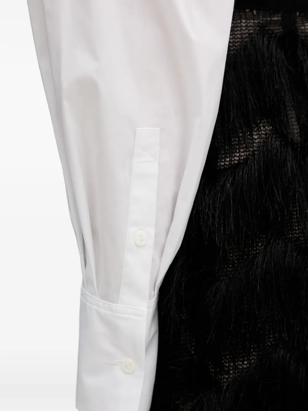 Karl Lagerfeld T-shirt met gestructureerde schouders Wit