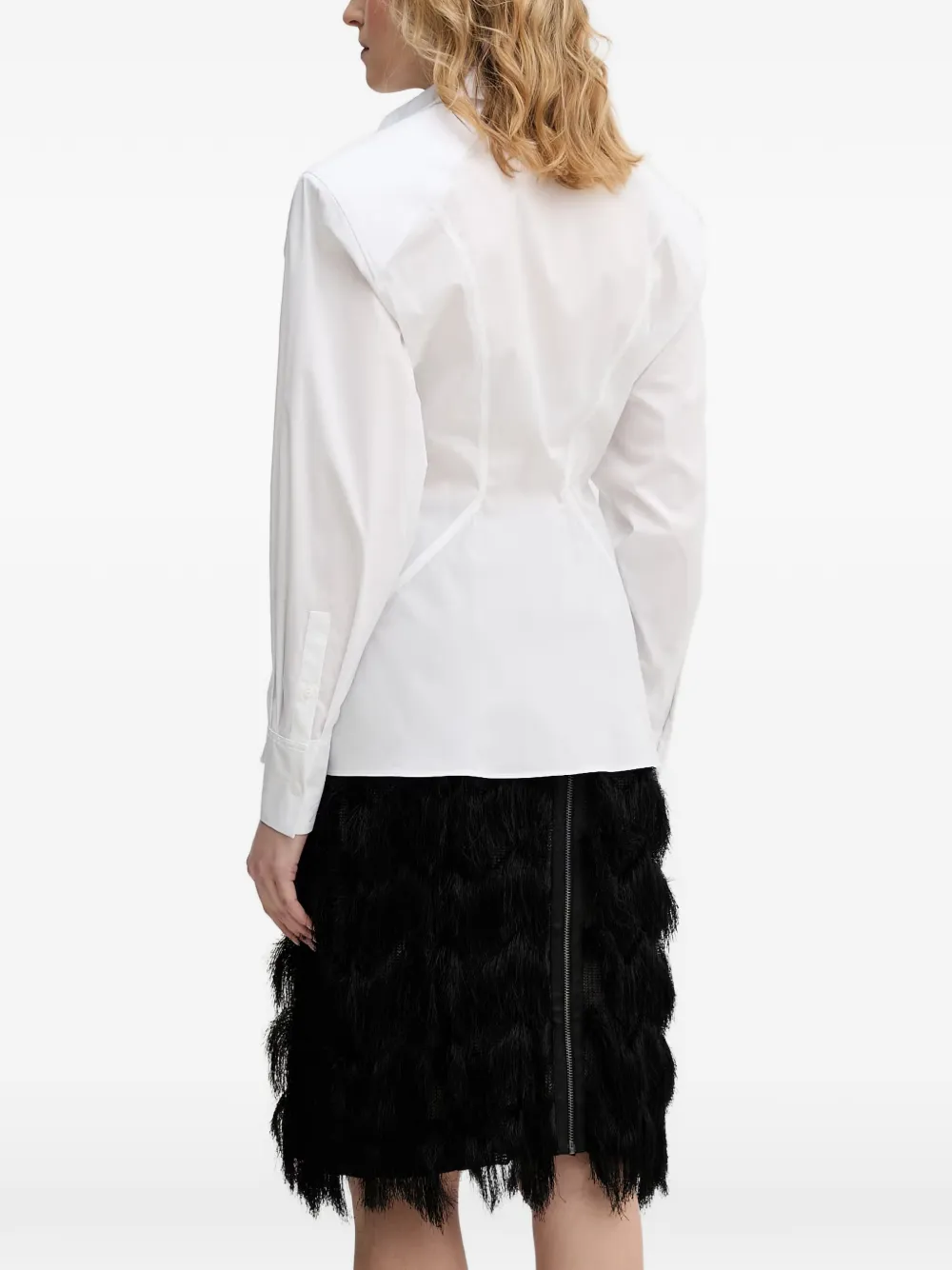 Karl Lagerfeld T-shirt met gestructureerde schouders Wit