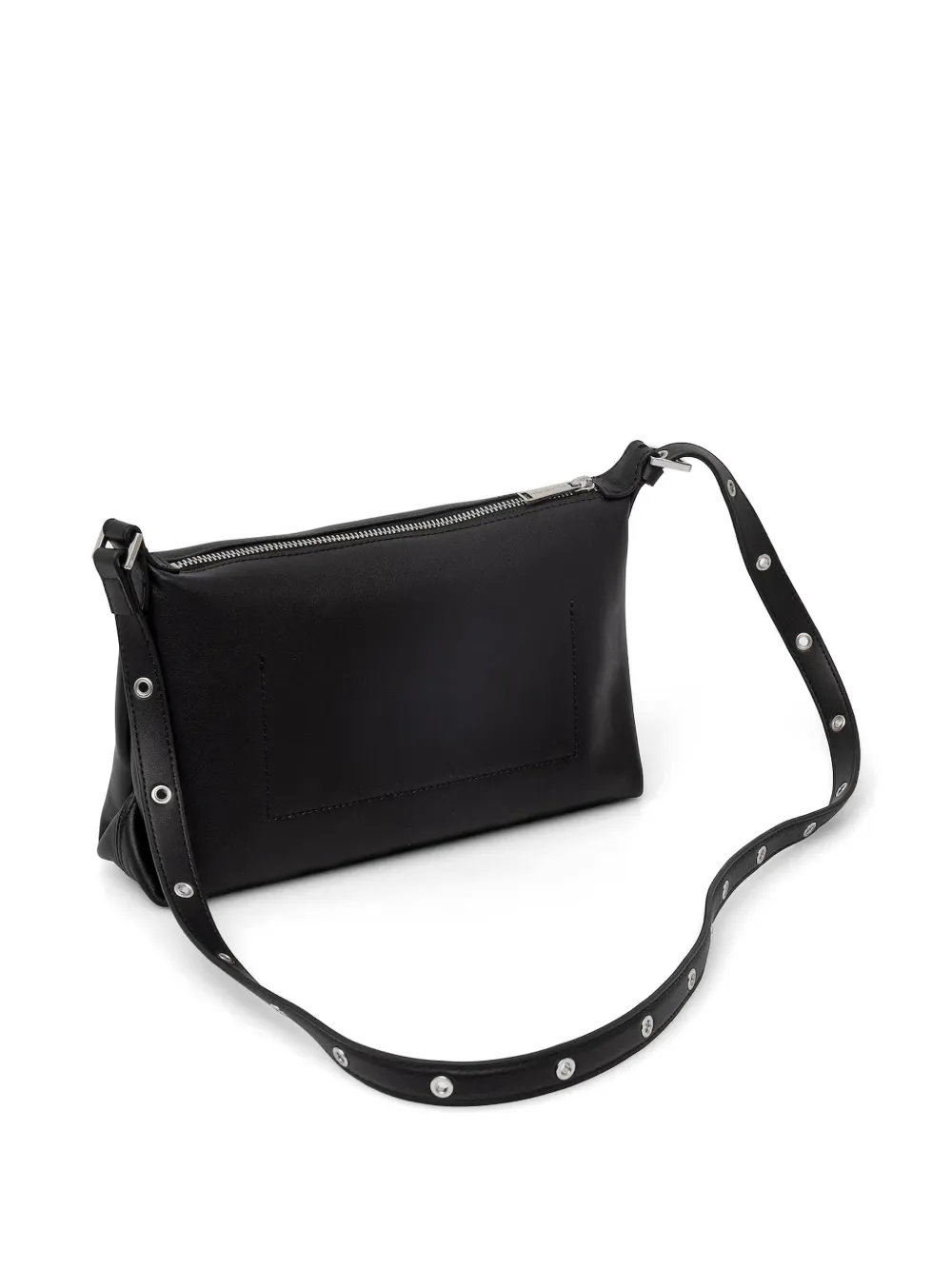 Karl Lagerfeld Schoudertas met logo-plakkaat en ringlets Zwart