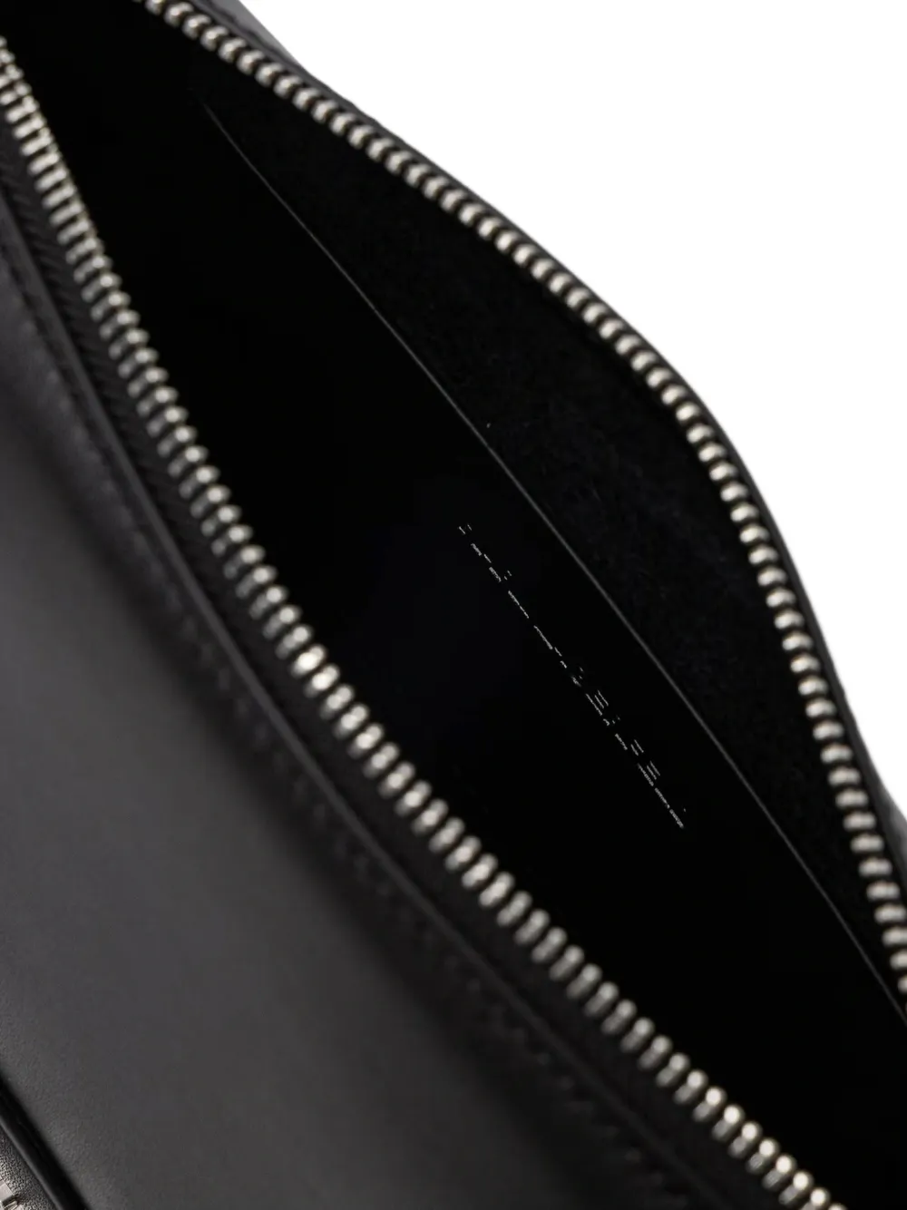 Karl Lagerfeld Schoudertas met logo-plakkaat en ringlets Zwart