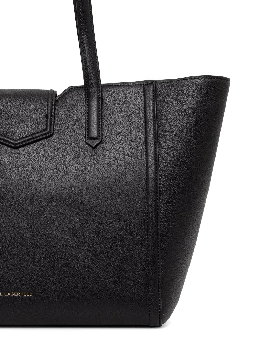 Karl Lagerfeld Shopper met logoplakkaat Zwart