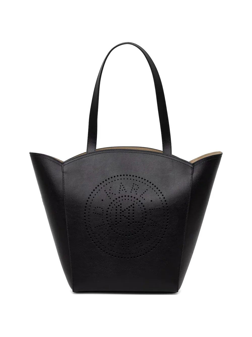 Karl Lagerfeld perforated-logo tote bag - Nero