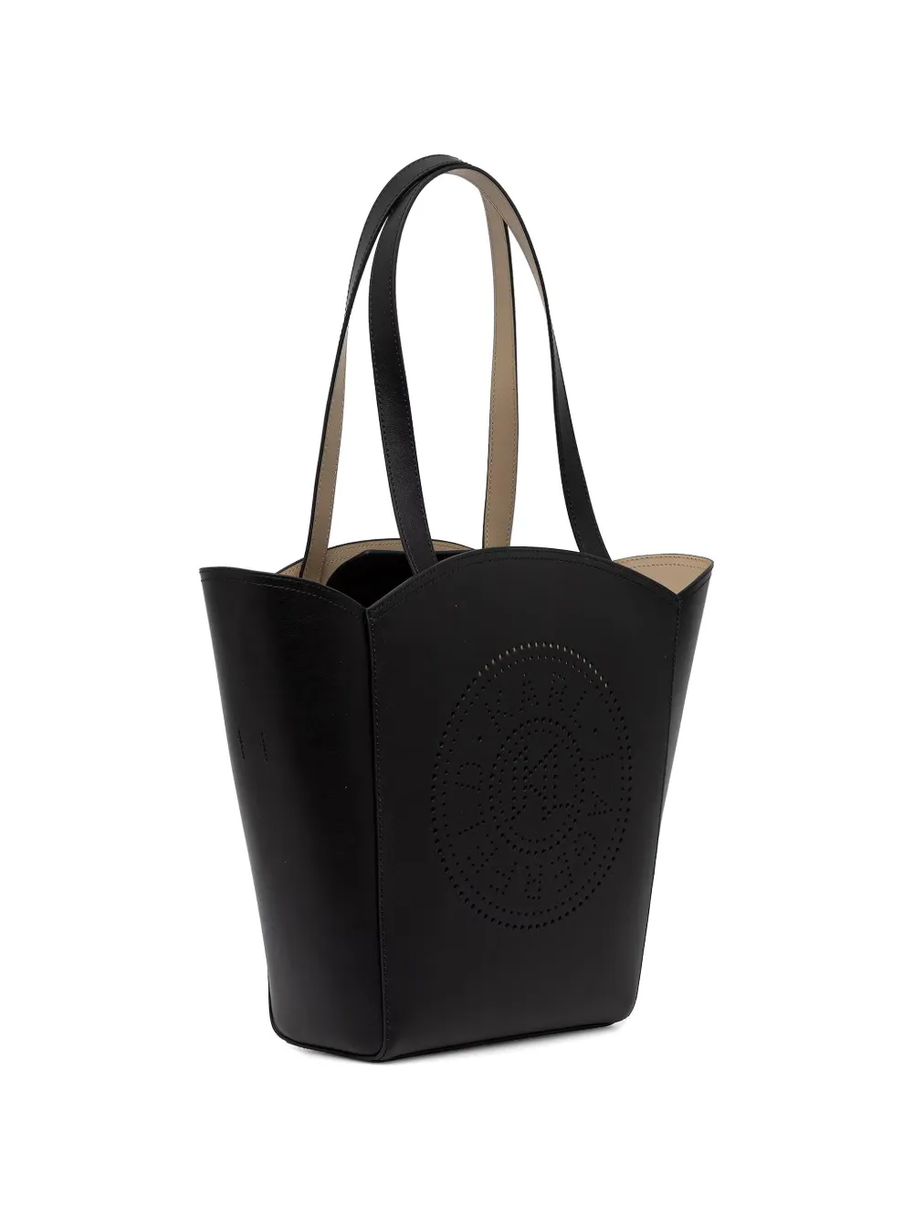 Karl Lagerfeld Shopper met geperforeerd logo Zwart