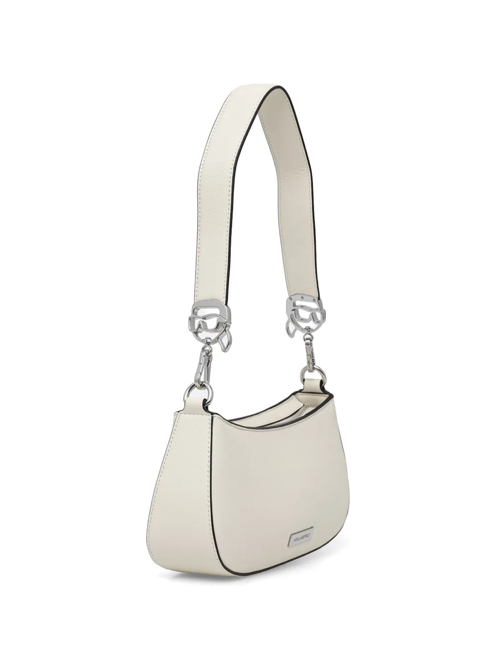 Karl Lagerfeld Schoudertas met logoplakkaat Beige