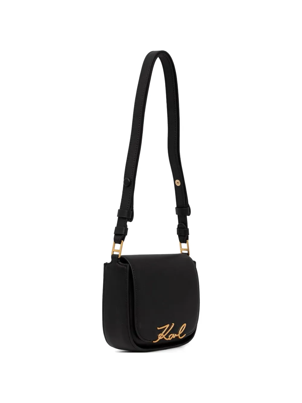 Karl Lagerfeld Karl signature-plaque cross body bag - Nero