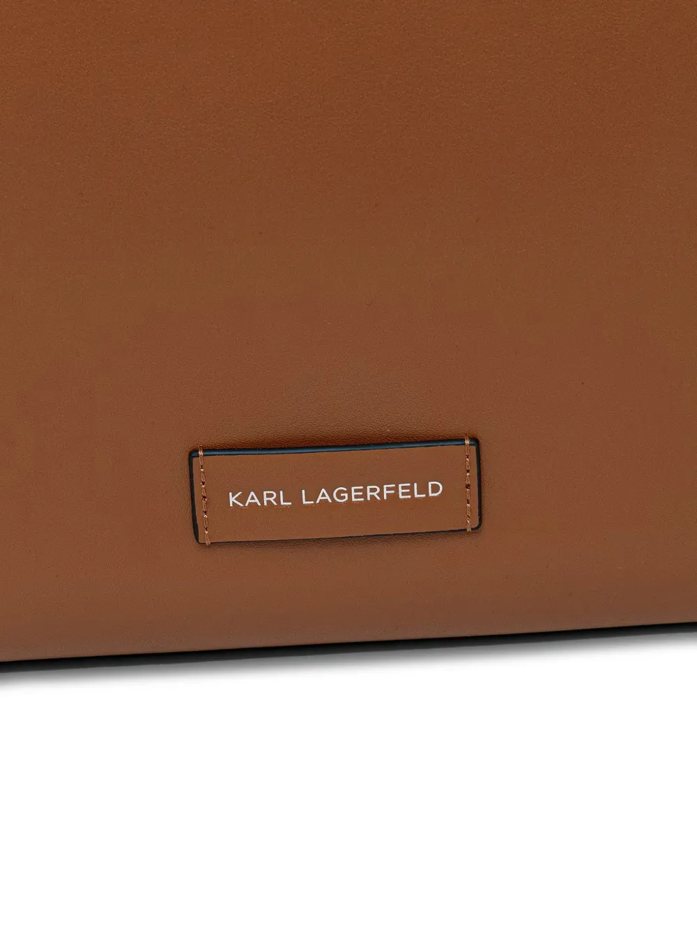 Karl Lagerfeld Shopper met geperforeerd logo Bruin