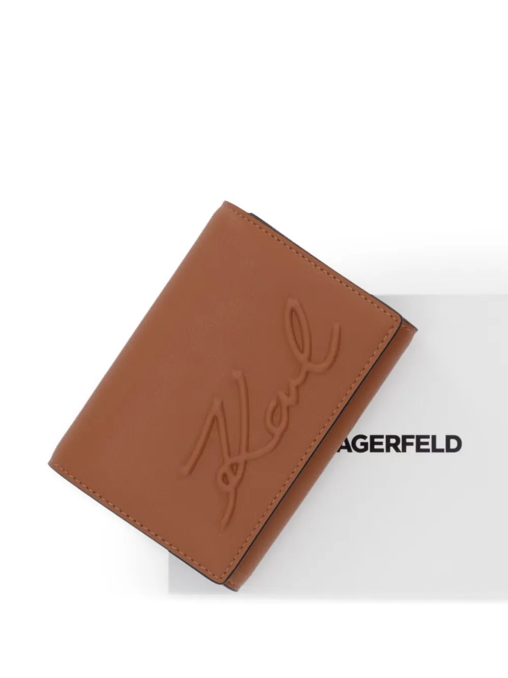 Karl Lagerfeld Karl Signature portemonnee Bruin
