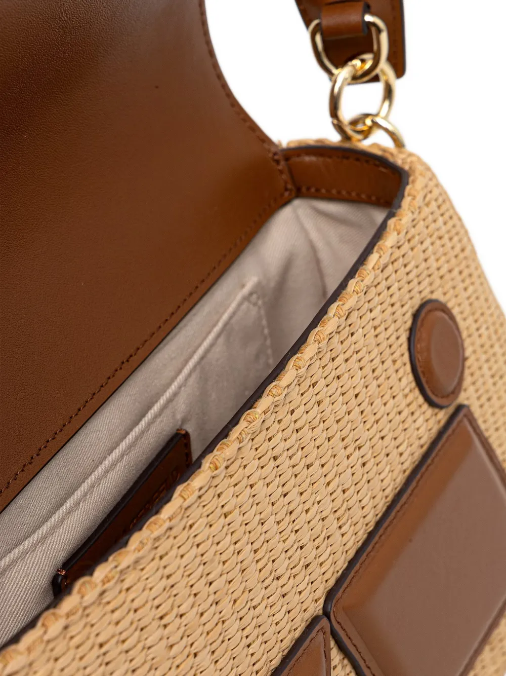 Karl Lagerfeld Ikon K geweven schoudertas Beige